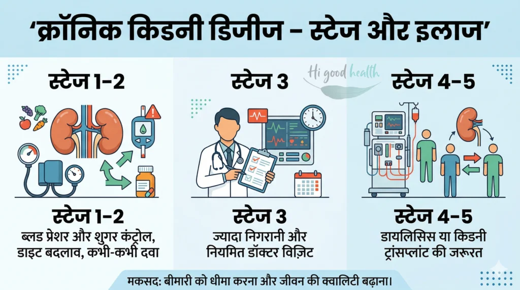 आपकी किडनी हेल्थ: क्या खाएं, क्या बचें, और क्यों मायने रखता है ? 3 क्रॉनिक किडनी किडनी हेल्थ स्टेज 1–5: ब्लड प्रेशर, शुगर, डायलिसिस, ट्रांसप्लांट | CKD stages 1–5: BP, sugar, dialysis, transplant