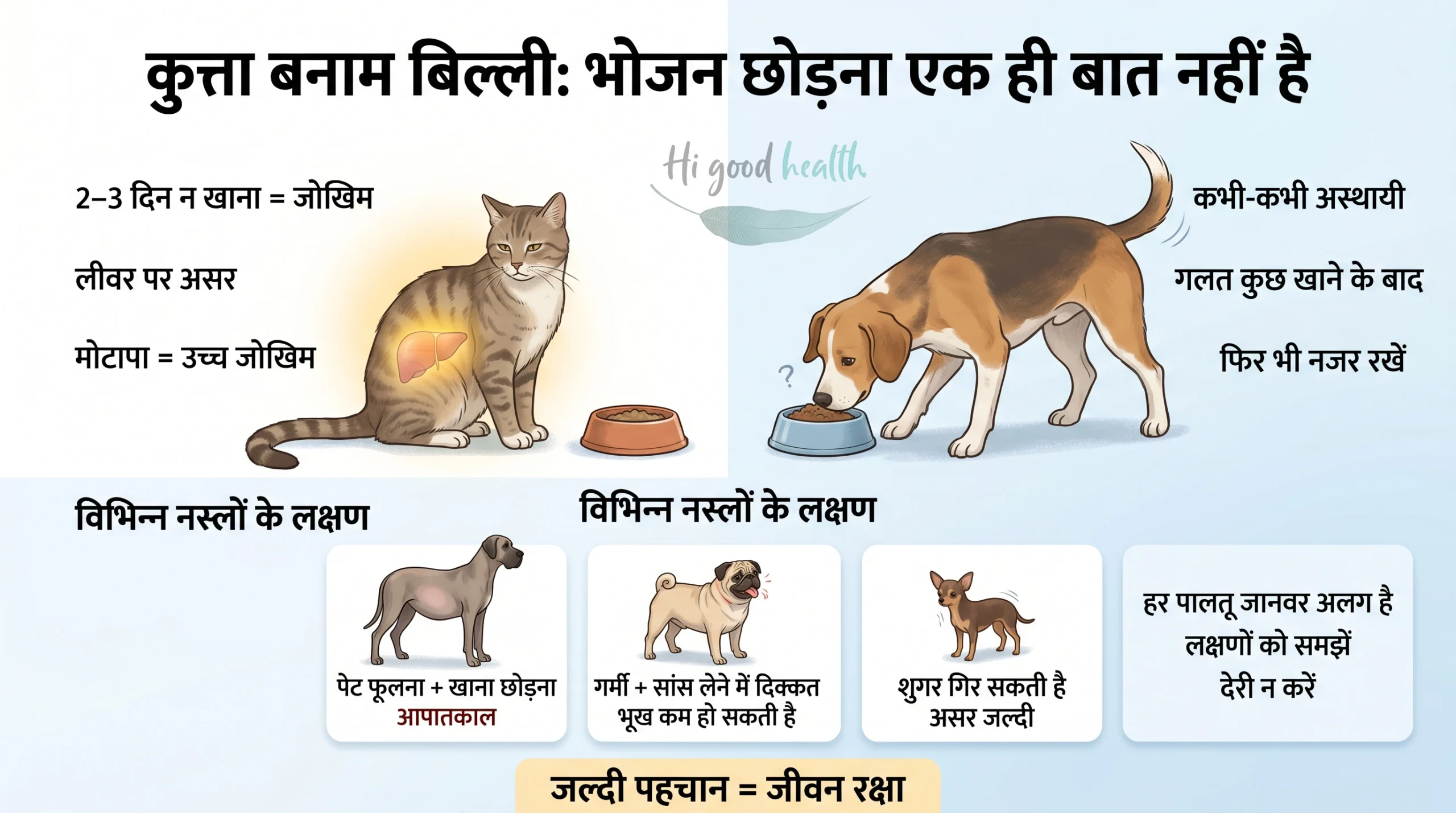 मेरा कुत्ता या बिल्ली खाना क्यों नहीं खा रही? — वजह जानें, सही कदम उठाएँ 4 Dog and cat not eating Hindi 3 scaled