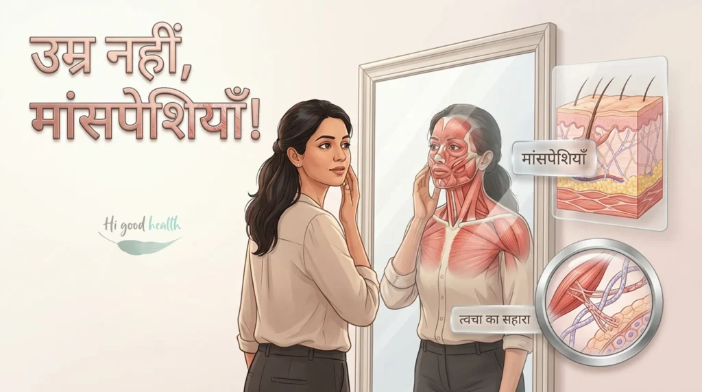 35 के बाद चेहरा या छाती ढलकने लगे? इसके पीछे मांसपेशियों का सिकुड़ना भी एक कारण हो सकता है। 2 Sagging face after 35