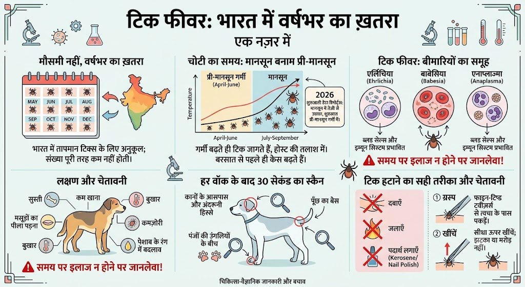 ख़ामोश ख़तरा: टिक से होने वाली बीमारियाँ