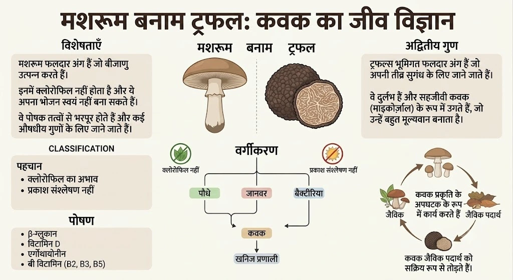 क्या मशरूम और ट्रफल एक ही हैं? अगला खाना खाने से पहले पढ़ना ज़रूरी 2 दोनों फंगस हैं, लेकिन यहीं समानता खत्म हो जाती है