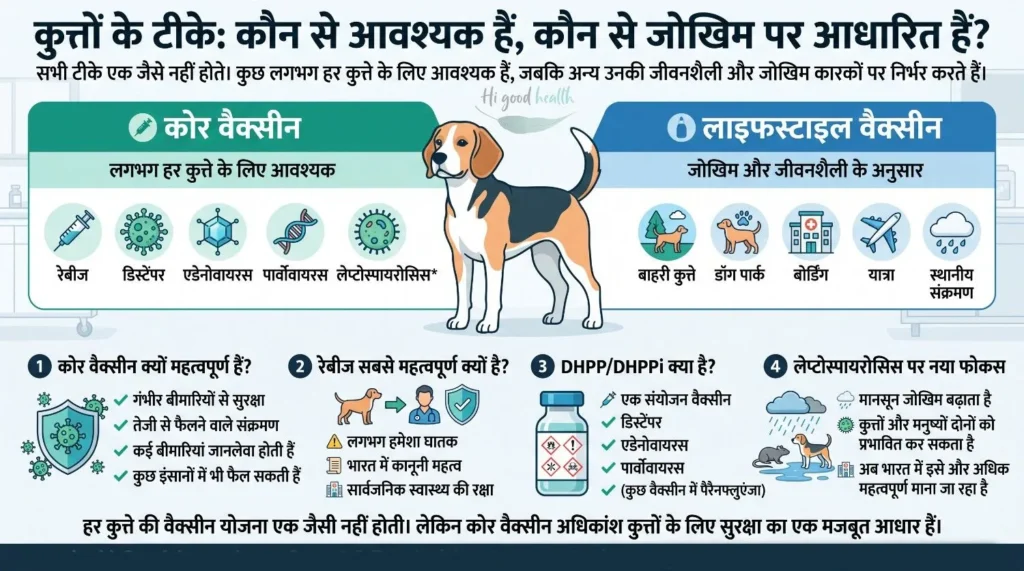 कुत्तों के टीके समझिए: वैक्सीन आपके पालतू और आपके परिवार की कैसे रक्षा करती हैं 3 जो लगभग हर कुत्ते के लिए जरूरी हैं: कोर वैक्सीन