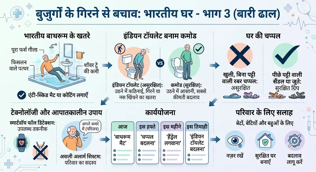घर को गिरने से सुरक्षित बनाइए: भारतीय घर के लिए पूरी सूची — भाग 3 3 घर को गिरने से सुरक्षित बनाइए