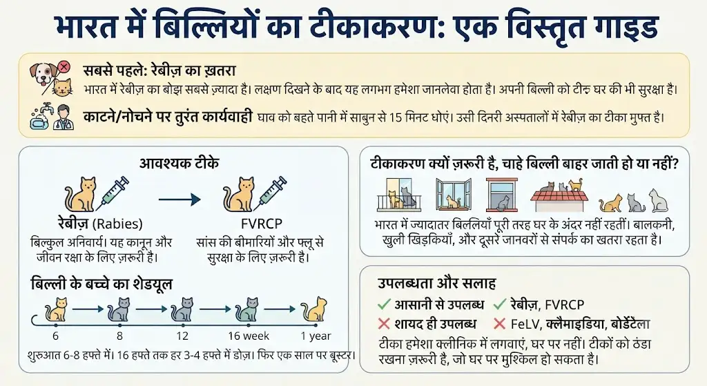 भारत में बिल्लियों के टीके 