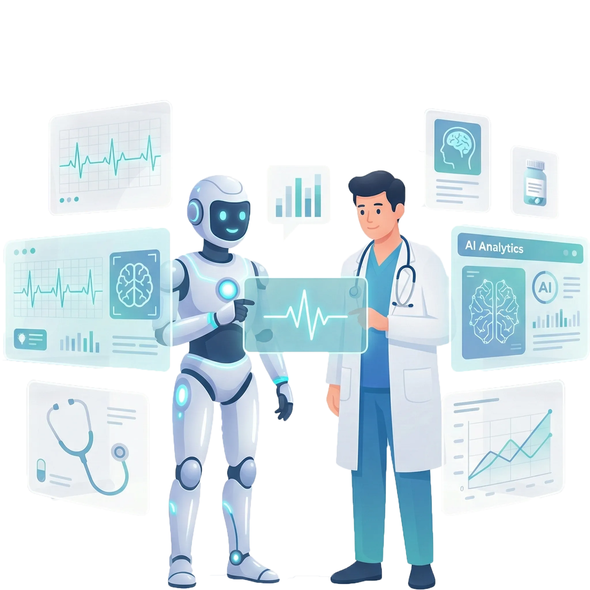 AI health and diagnostic tools using artificial intelligence for medical analysis and patient care