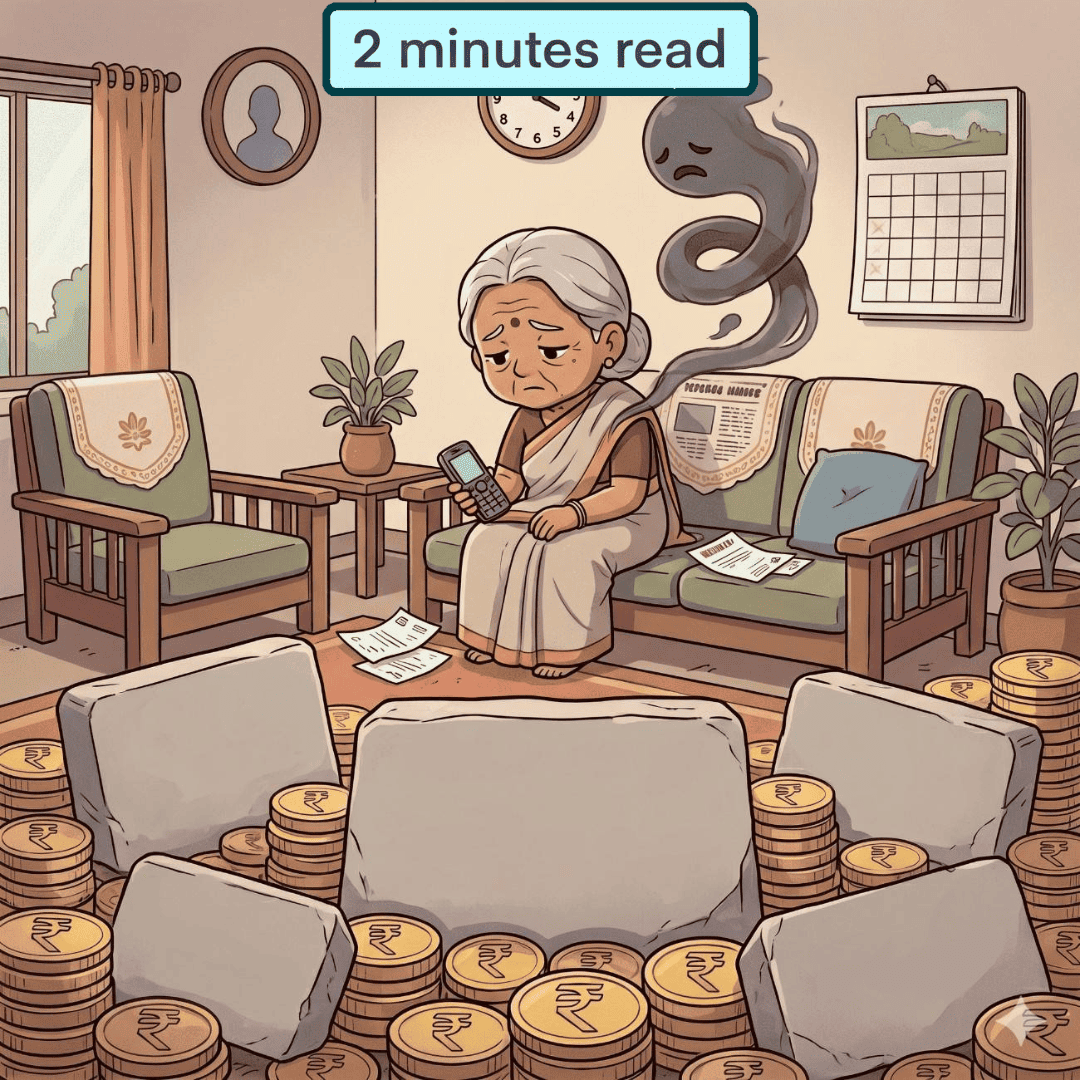 Visual representation of senior loneliness as a hidden healthcare crisis in America, highlighting isolation, aging parents, and the financial and medical impact on families.