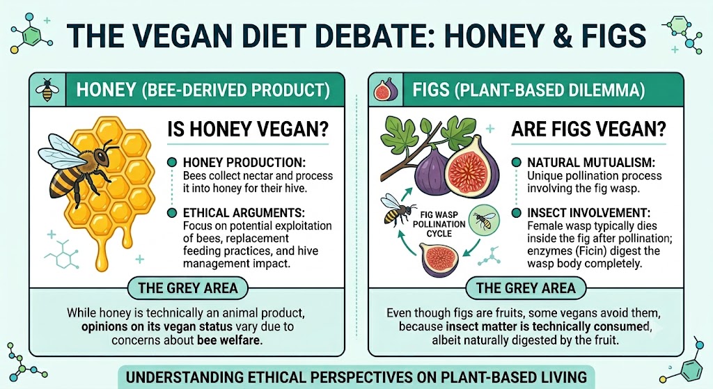 Are Honey and Figs Truly Vegan? Lets know the real science behind them