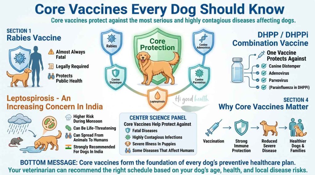 Understanding Canine Immunisations: How Vaccines Protect Your Pet and Your Family 3 The non-negotiables: core vaccines