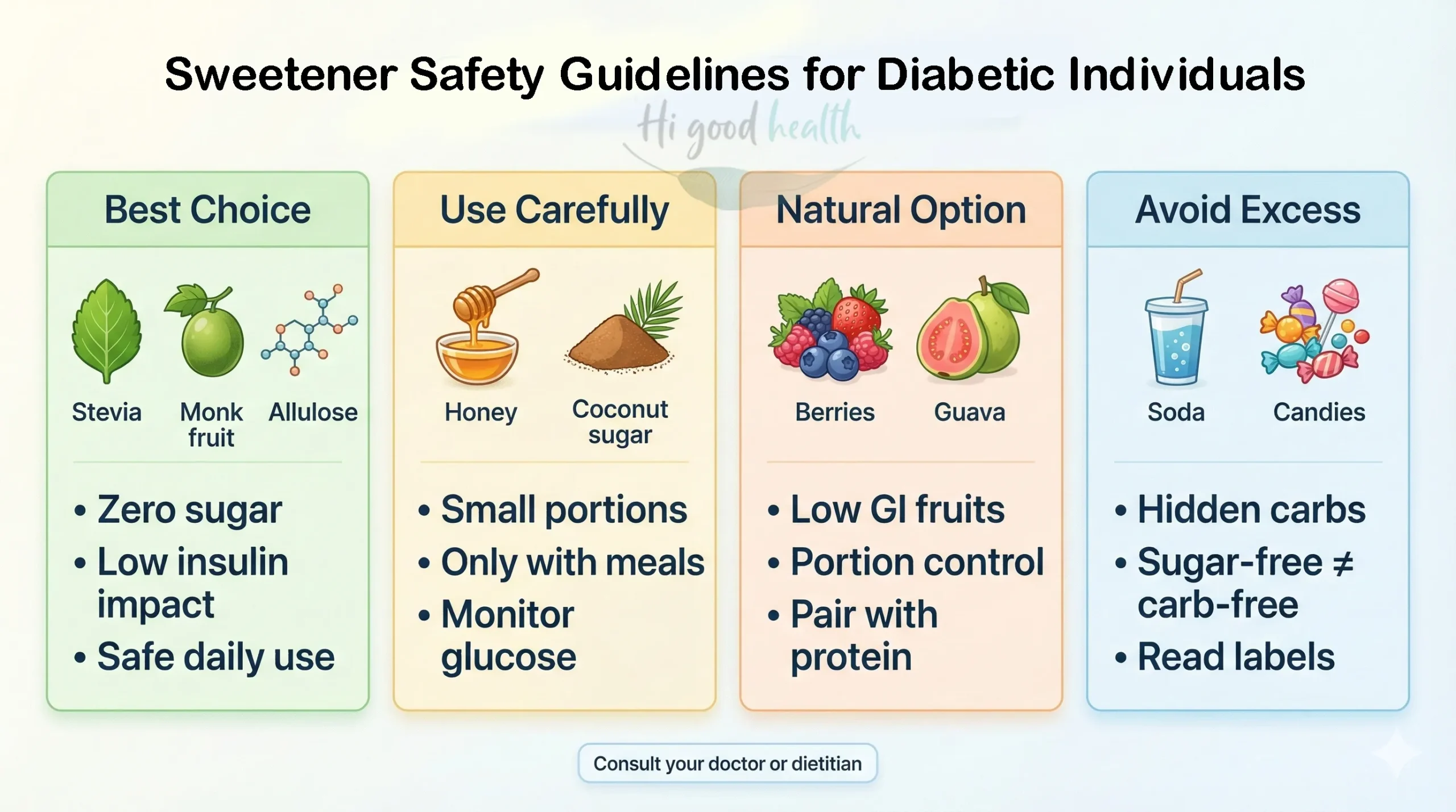 Natural vs Artificial Sweeteners: What’s Best for Gut Health, Appetite & Blood Sugar? 5 Sweetener choices for people managing blood sugar