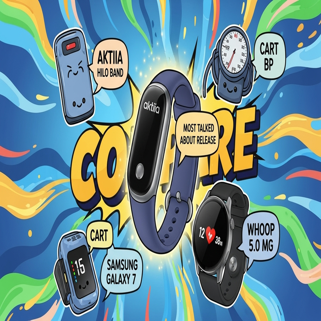 Modern cuffless blood pressure monitor 2025 on wrist