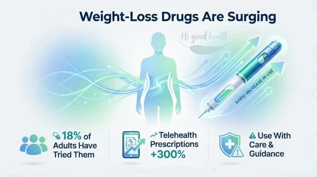 GLP-1 telehealth boom shows rapid rise in online weight-loss prescriptions and patient safety concerns