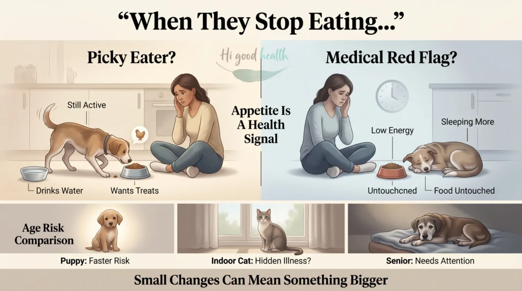 Dog or Cat Not Eating? Vet-Backed Guide to Appetite Loss (2026) 3 Dog or Cat Not Eating? Vet-Backed Guide to Appetite Loss (2026)