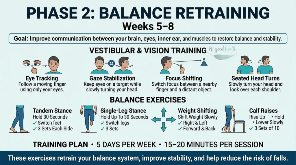 The 4-Phase Balance Restoration Protocol | Seniors Lose Part 2 3 Phase 1: Static Stabilization (Weeks 1–3)