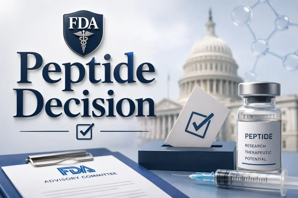 FDA Advisory Committee Votes on Peptides: What Changed—and What Didn't 2 FDA Advisory Committee Votes on Peptides 1